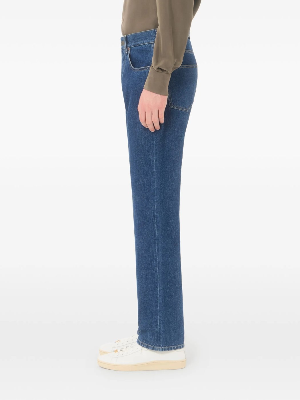 Mid-Blue Denim 5 Tasche Jeans