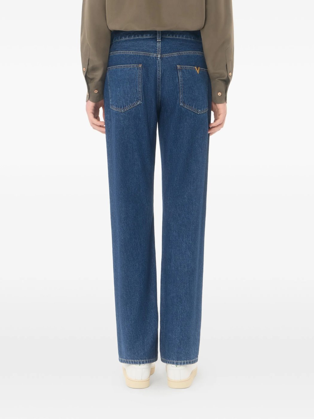 Mid-Blue Denim 5 Tasche Jeans