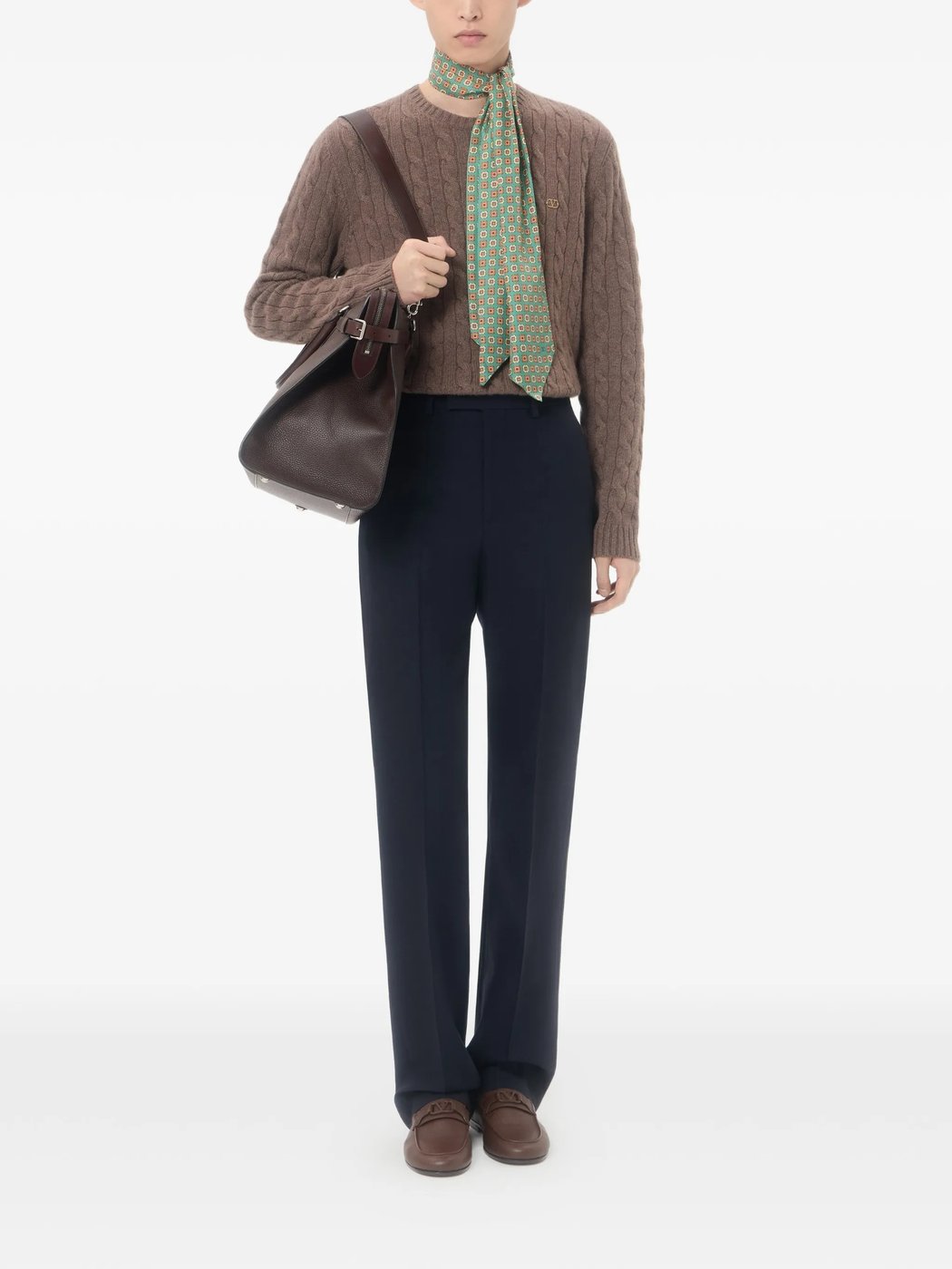 Maglia Cable-Knit Cashmere Sweater