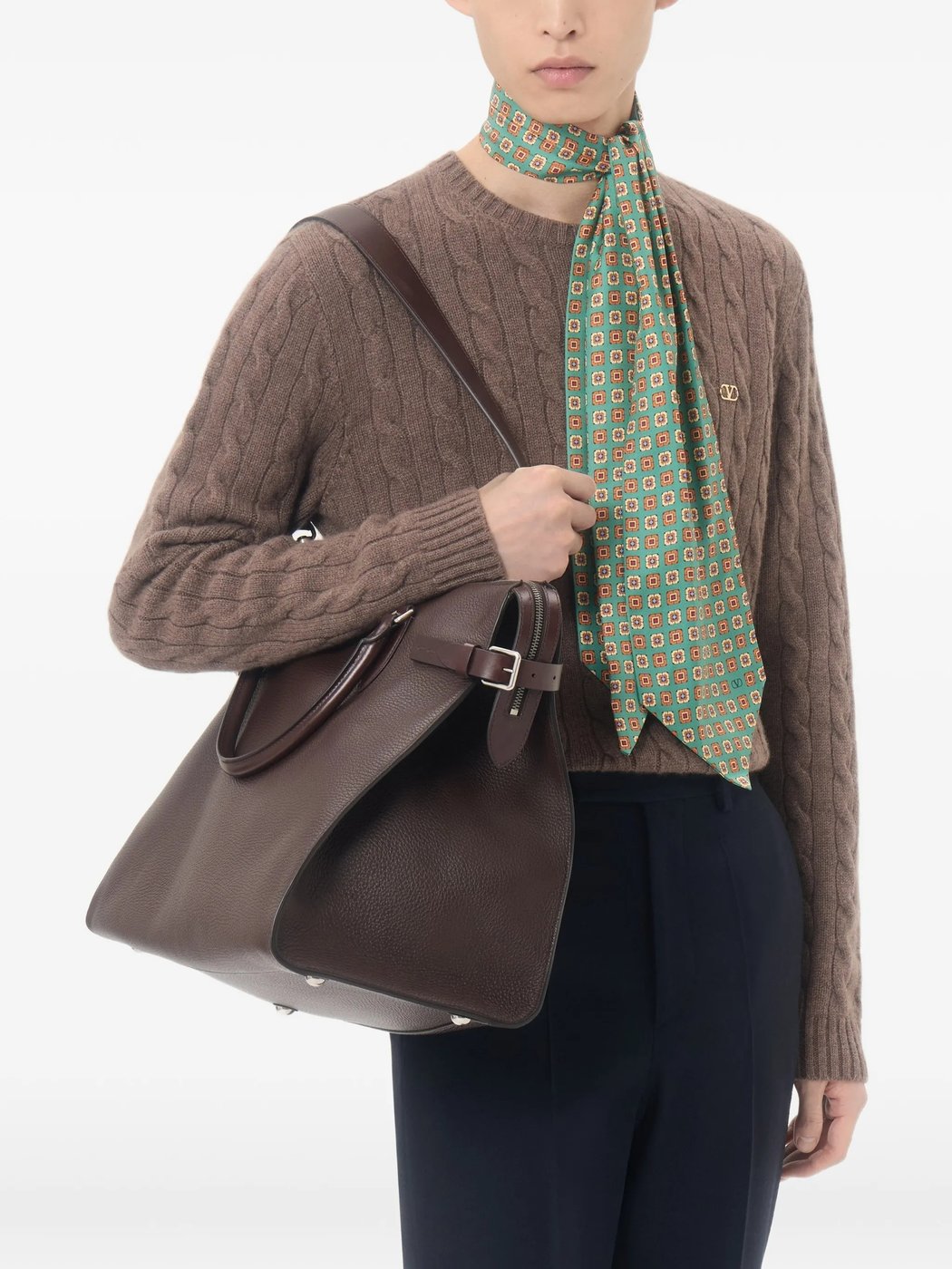 Maglia Cable-Knit Cashmere Sweater