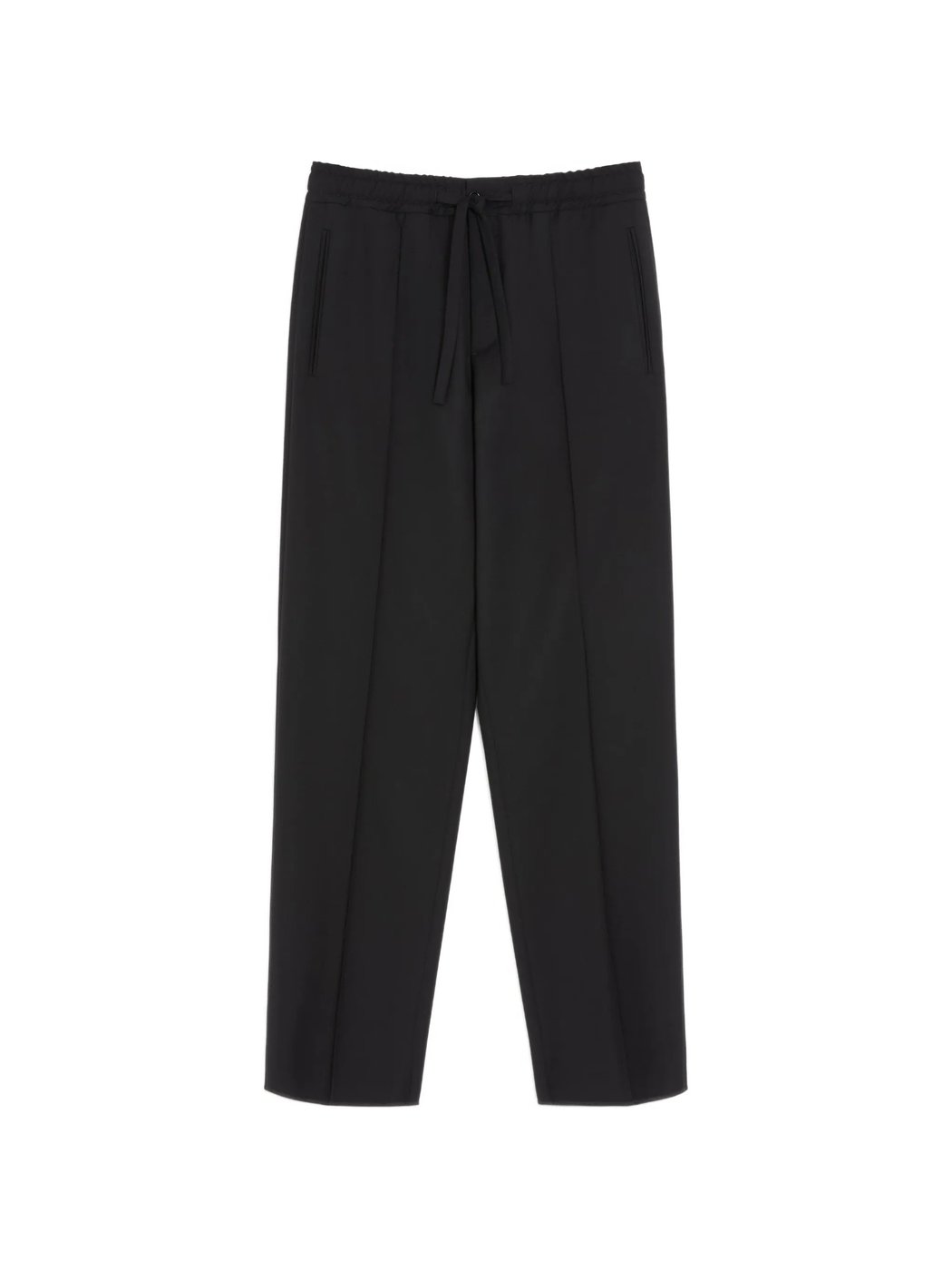 Pantalone Ricamo V Logo Mohair Trousers