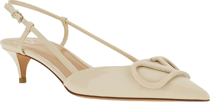 Valentino Ivory patent leather pumps