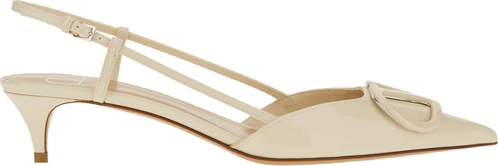 Valentino Ivory patent leather pumps