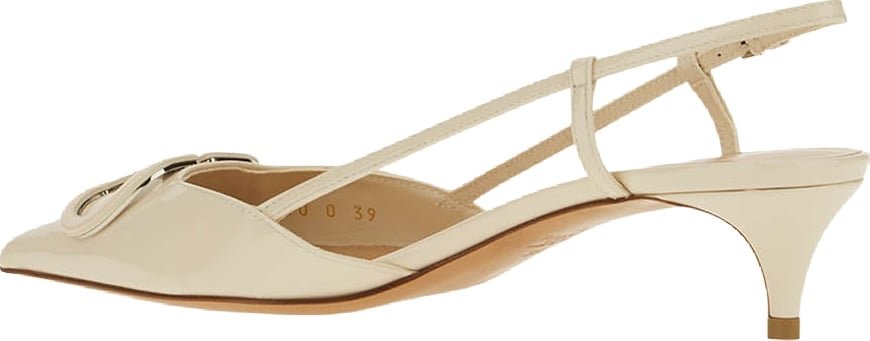 Valentino Ivory patent leather pumps