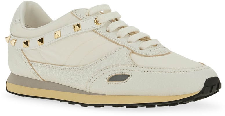 Valentino Suede and nylon Stud Up sneakers