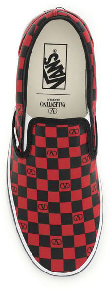 Valentino Garavani Red Cotton Low Top Sneakers