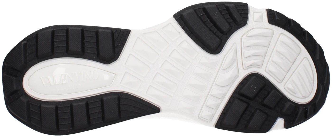 Valentino Garavani White Fabric Athletic Sneakers