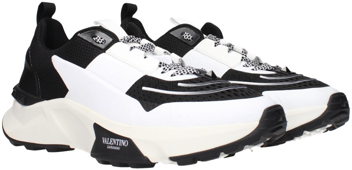 Valentino Garavani Black Fabric Athletic Sneakers
