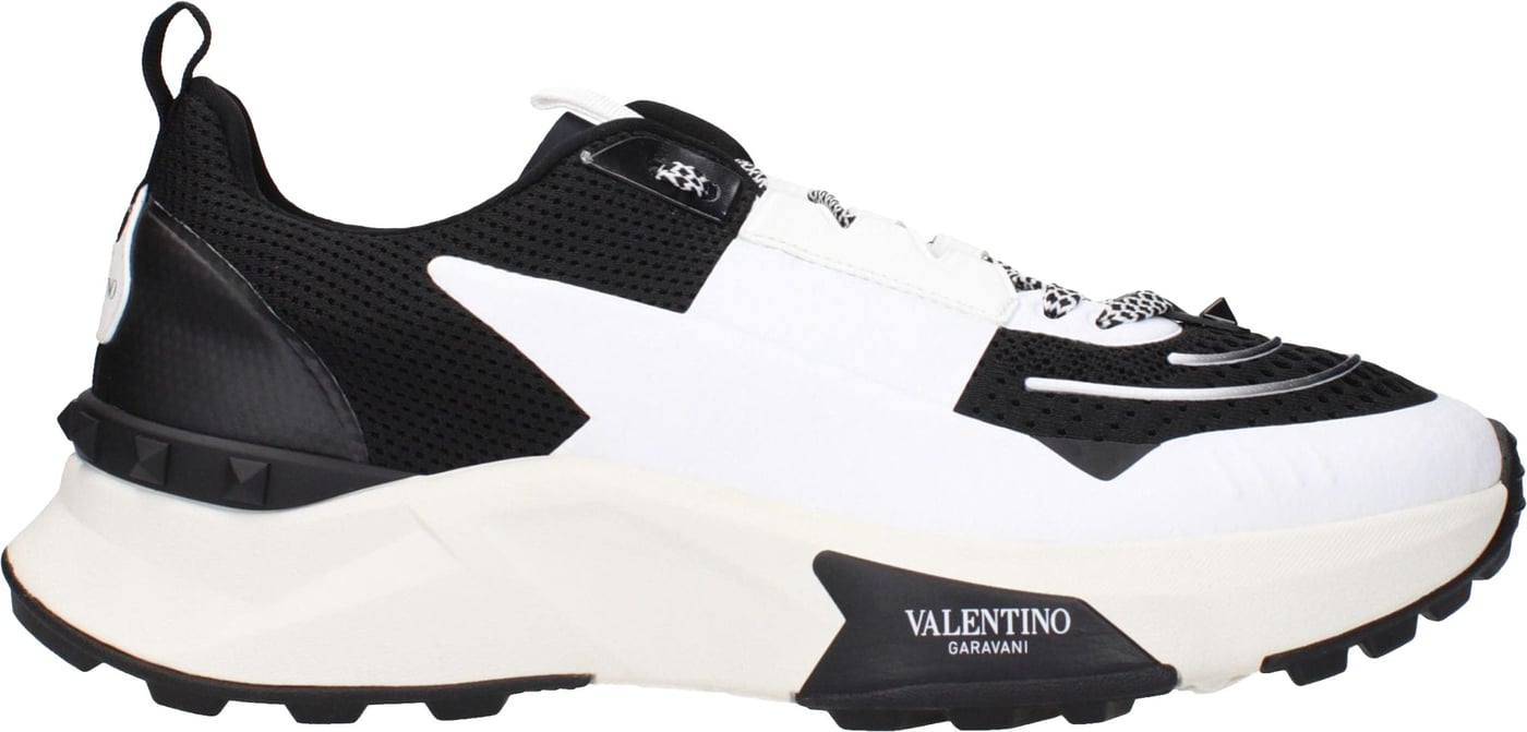 Valentino Garavani Black Fabric Athletic Sneakers