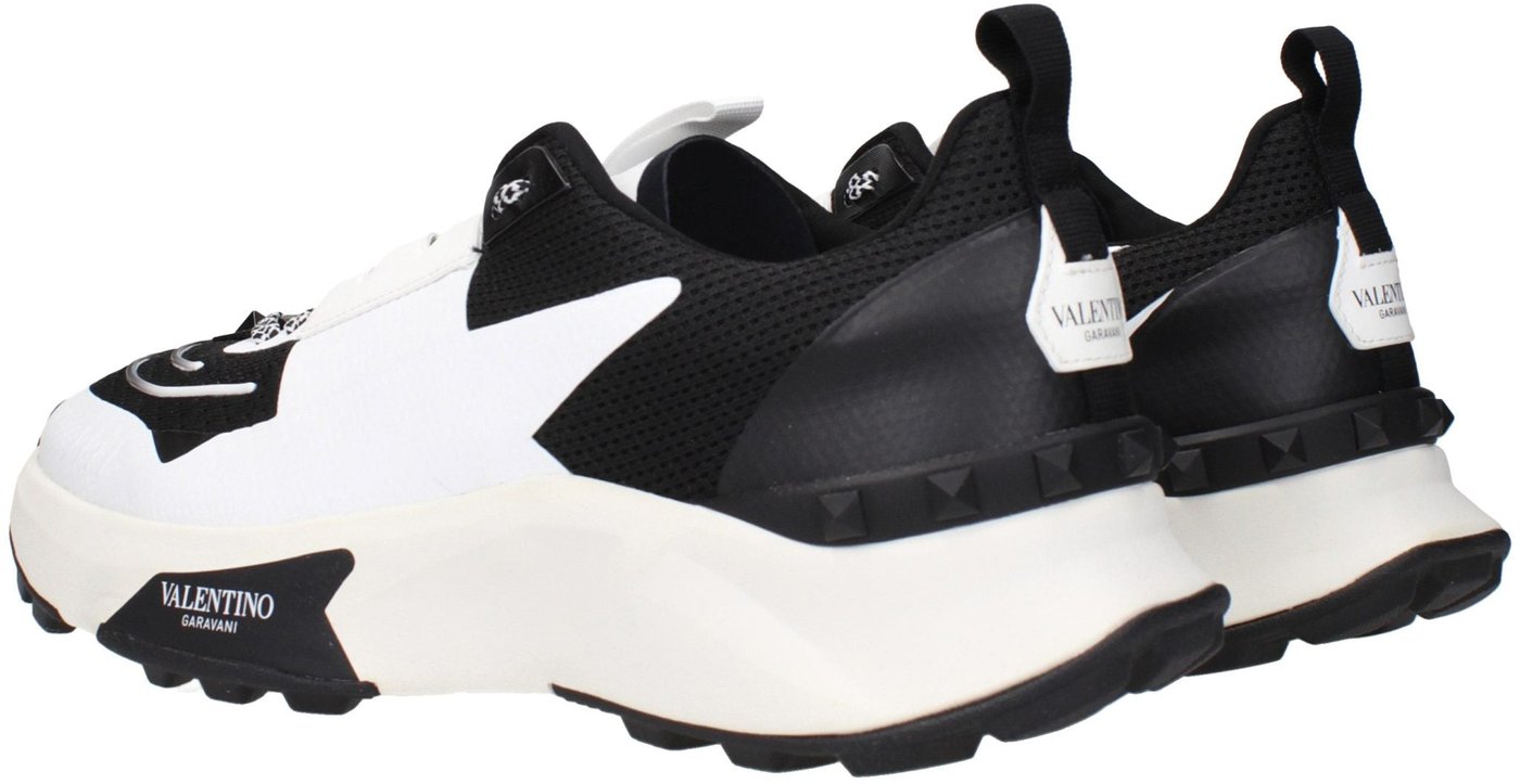 Valentino Garavani Black Fabric Athletic Sneakers