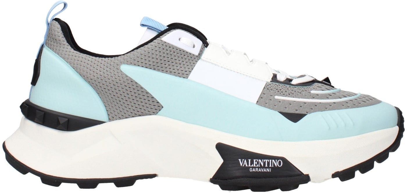 Valentino Garavani Gray Fabric Athletic Sneakers
