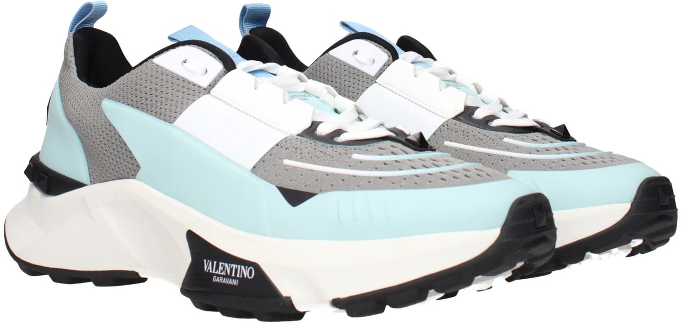 Valentino Garavani Gray Fabric Athletic Sneakers