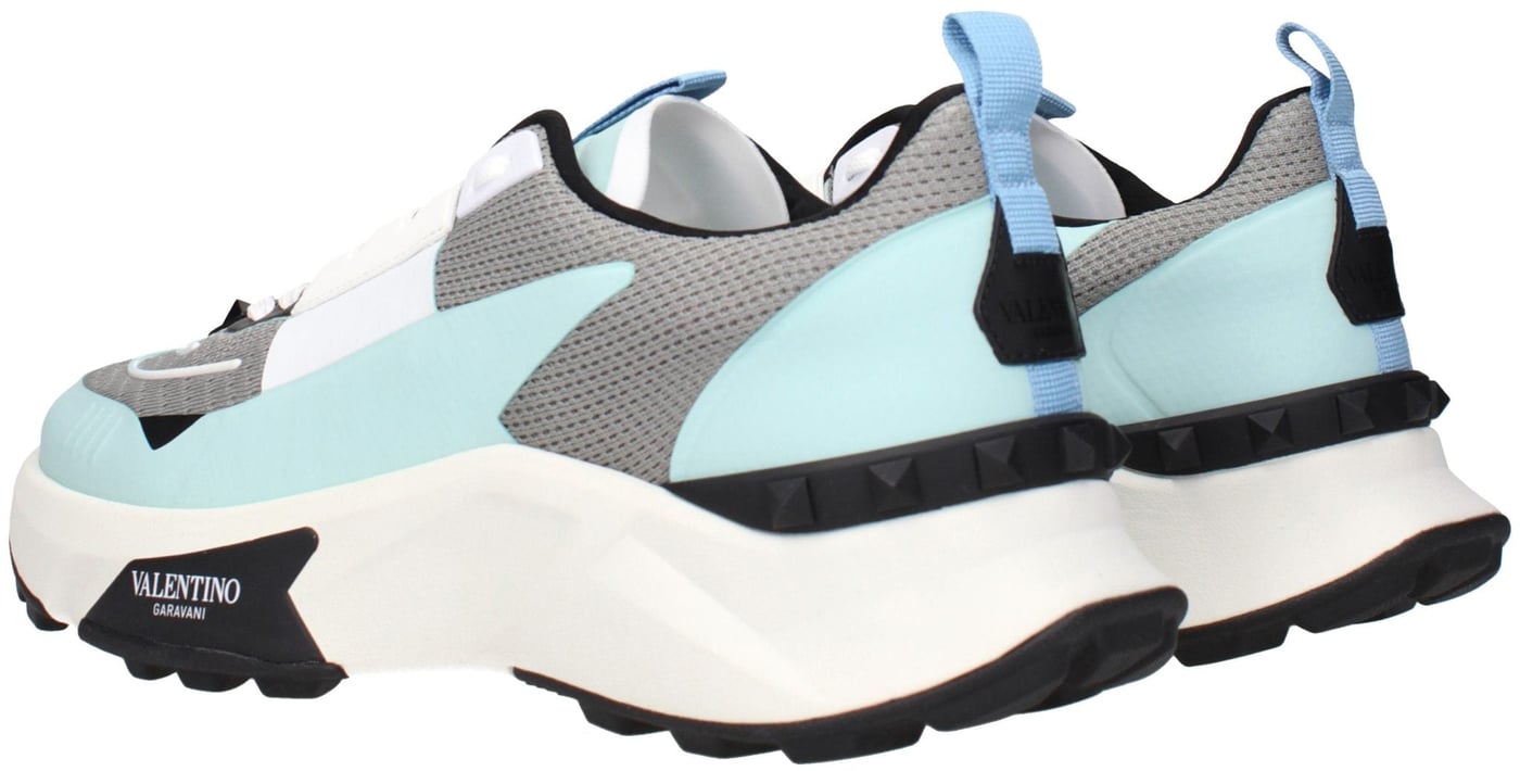 Valentino Garavani Gray Fabric Athletic Sneakers