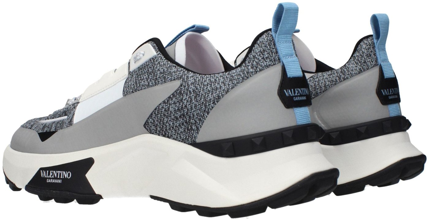Valentino Garavani Gray Fabric Athletic Sneakers