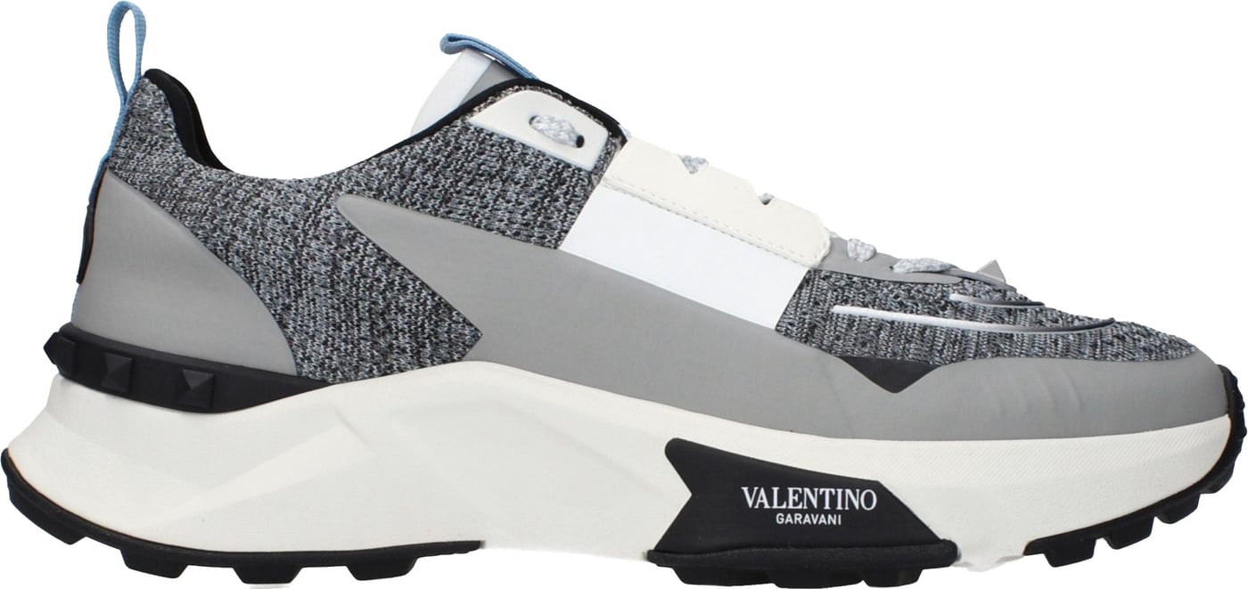 Valentino Garavani Gray Fabric Athletic Sneakers
