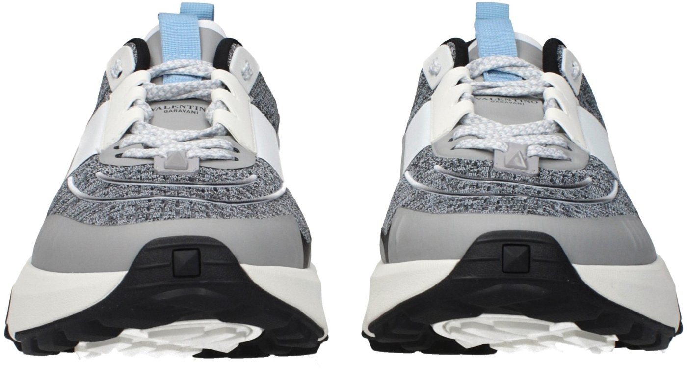 Valentino Garavani Gray Fabric Athletic Sneakers