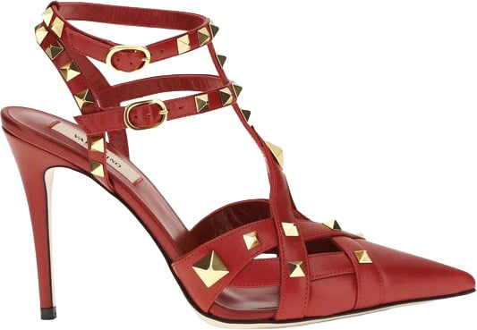 Valentino Garavani Red Goatskin High Heel Pumps
