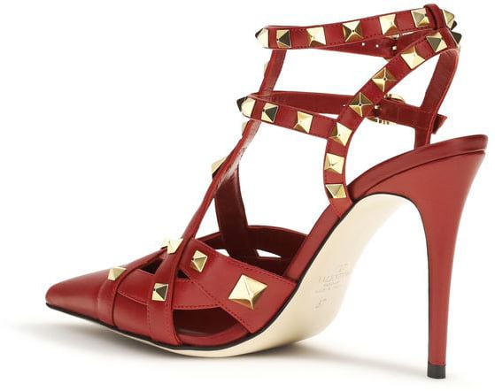 Valentino Garavani Red Goatskin High Heel Pumps