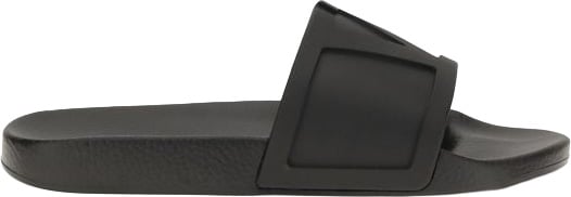 Valentino Garavani Black Rubber Flat Sandals