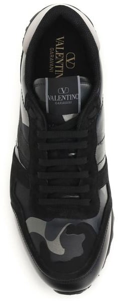 Valentino Garavani Black Polyamide Athletic Sneakers