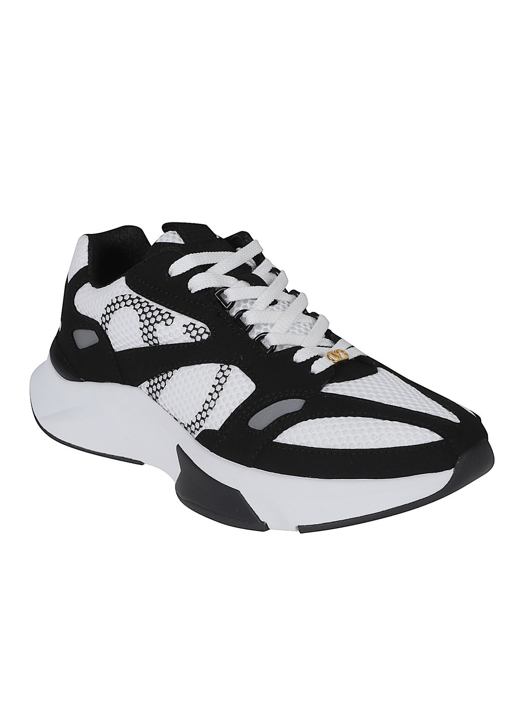 Chunky Sole Sneakers with Honeycomb Design