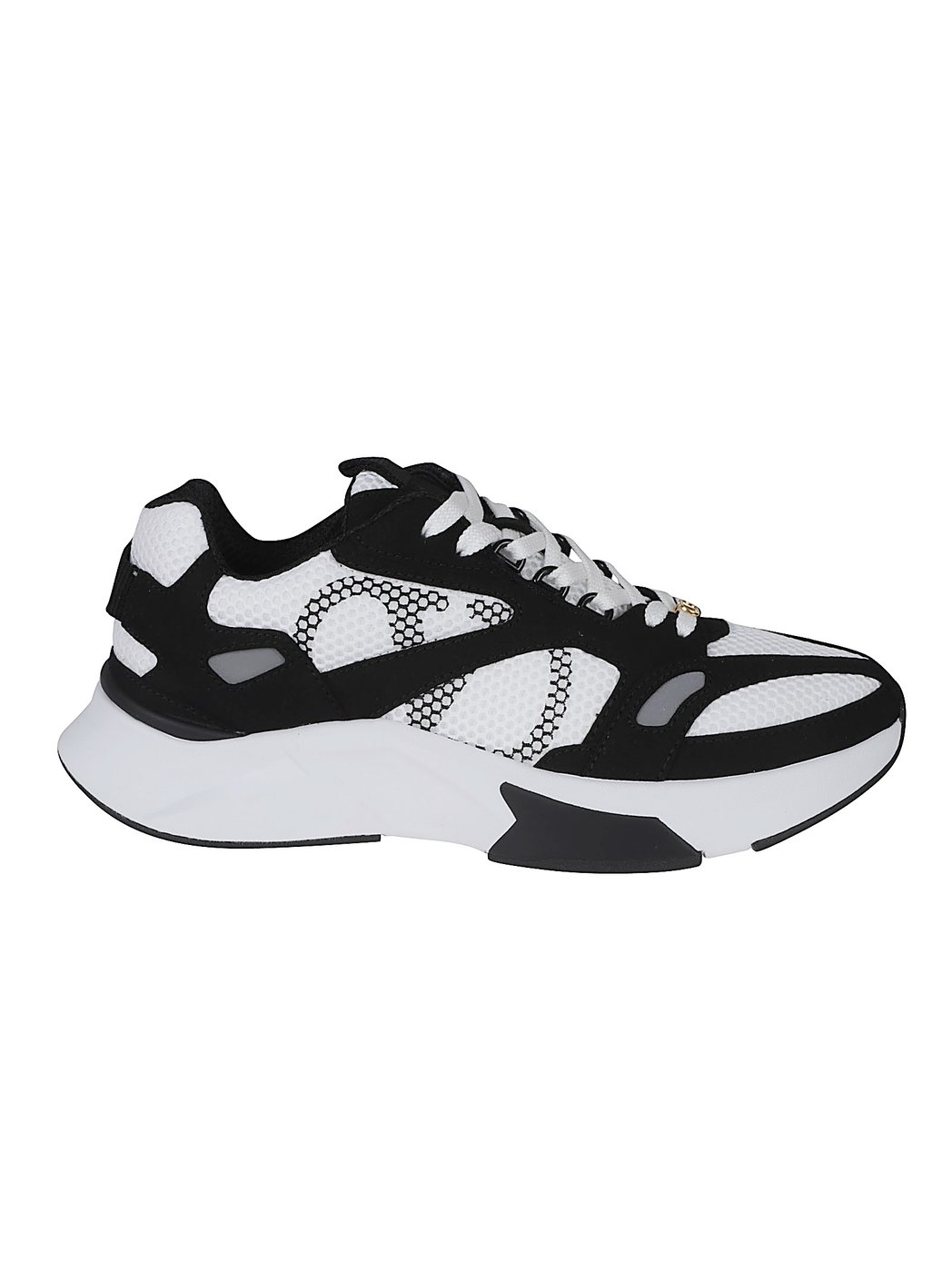 Chunky Sole Sneakers with Honeycomb Design