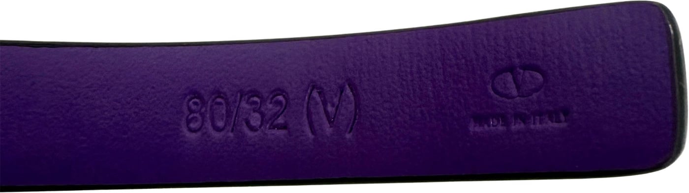 Valentino Garavani reversible leather belt 80cm Pink reversible belt