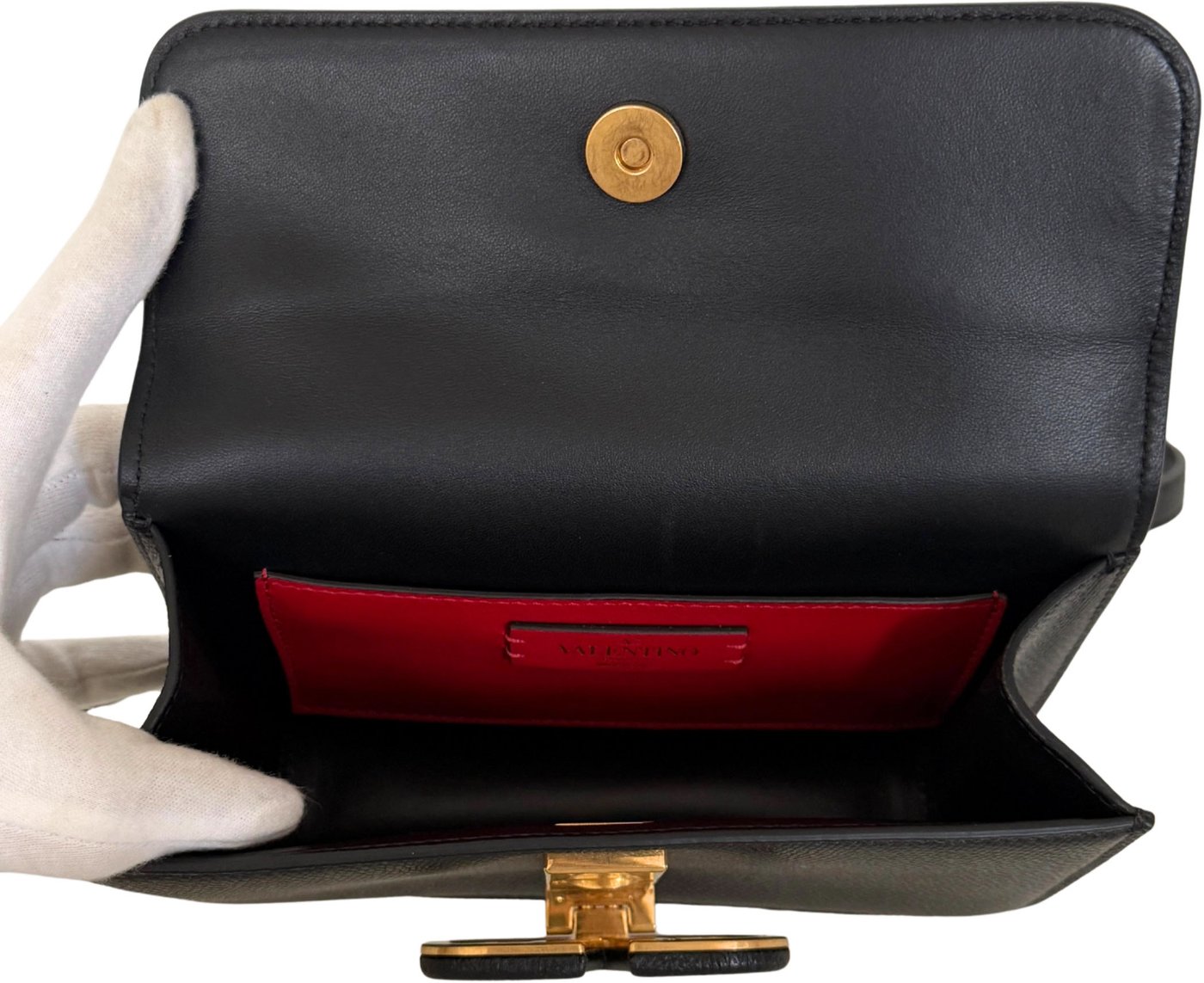 Valentino Garavani Vsling Shoulder Bag Small Black