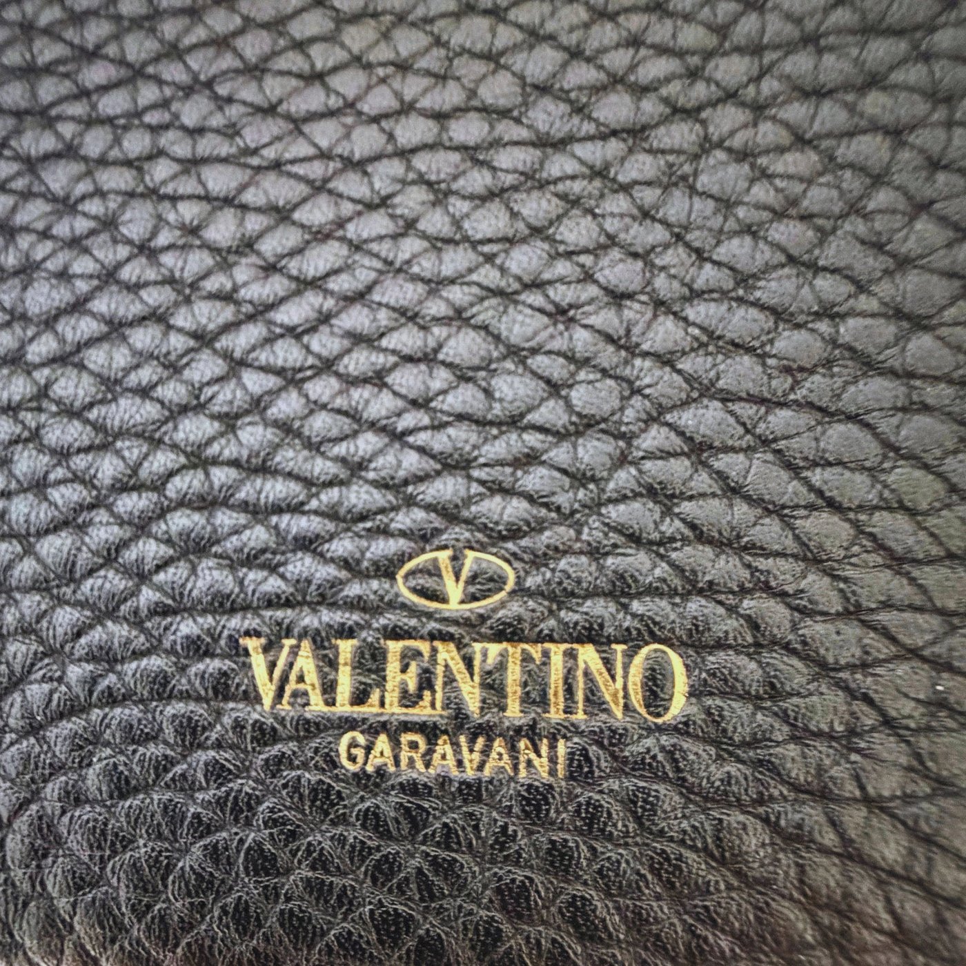 Valentino Garavani Rockstud Phone Case Leather Black