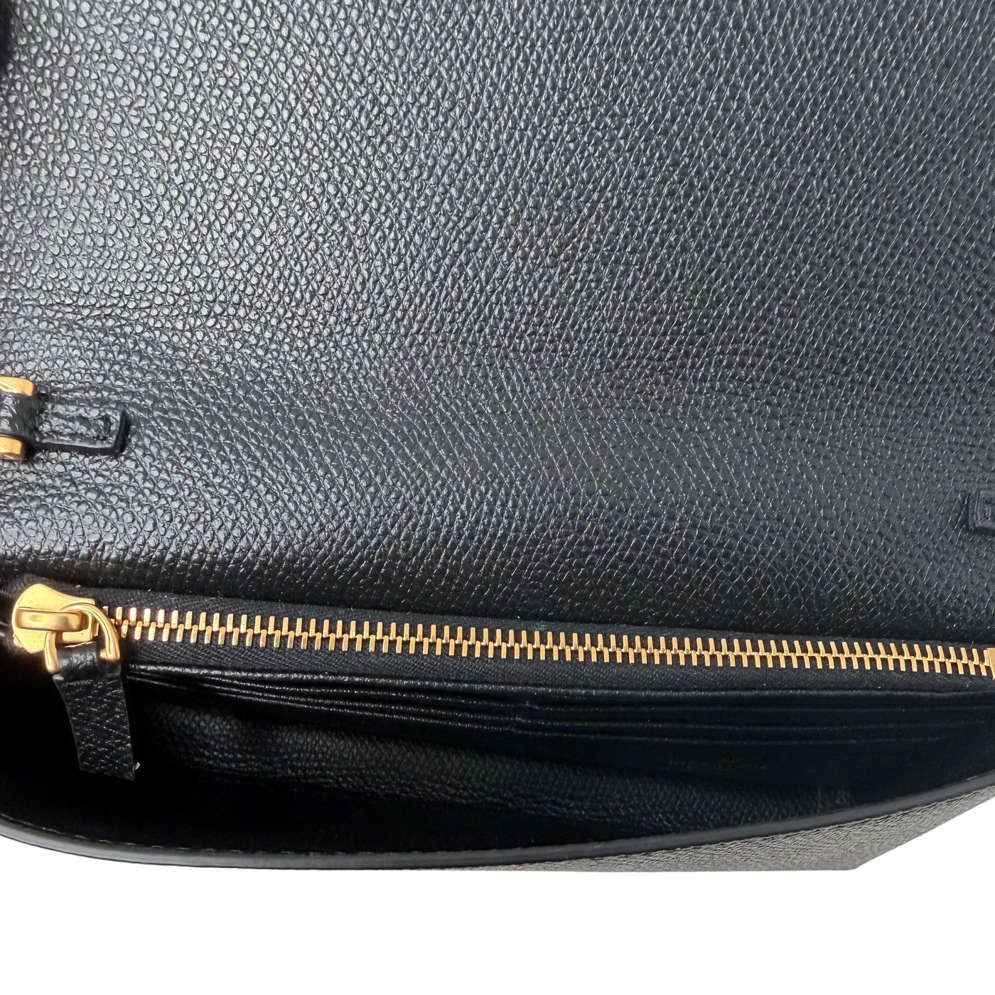 Valentino VLogo Wallet on Chain Calfskin Black