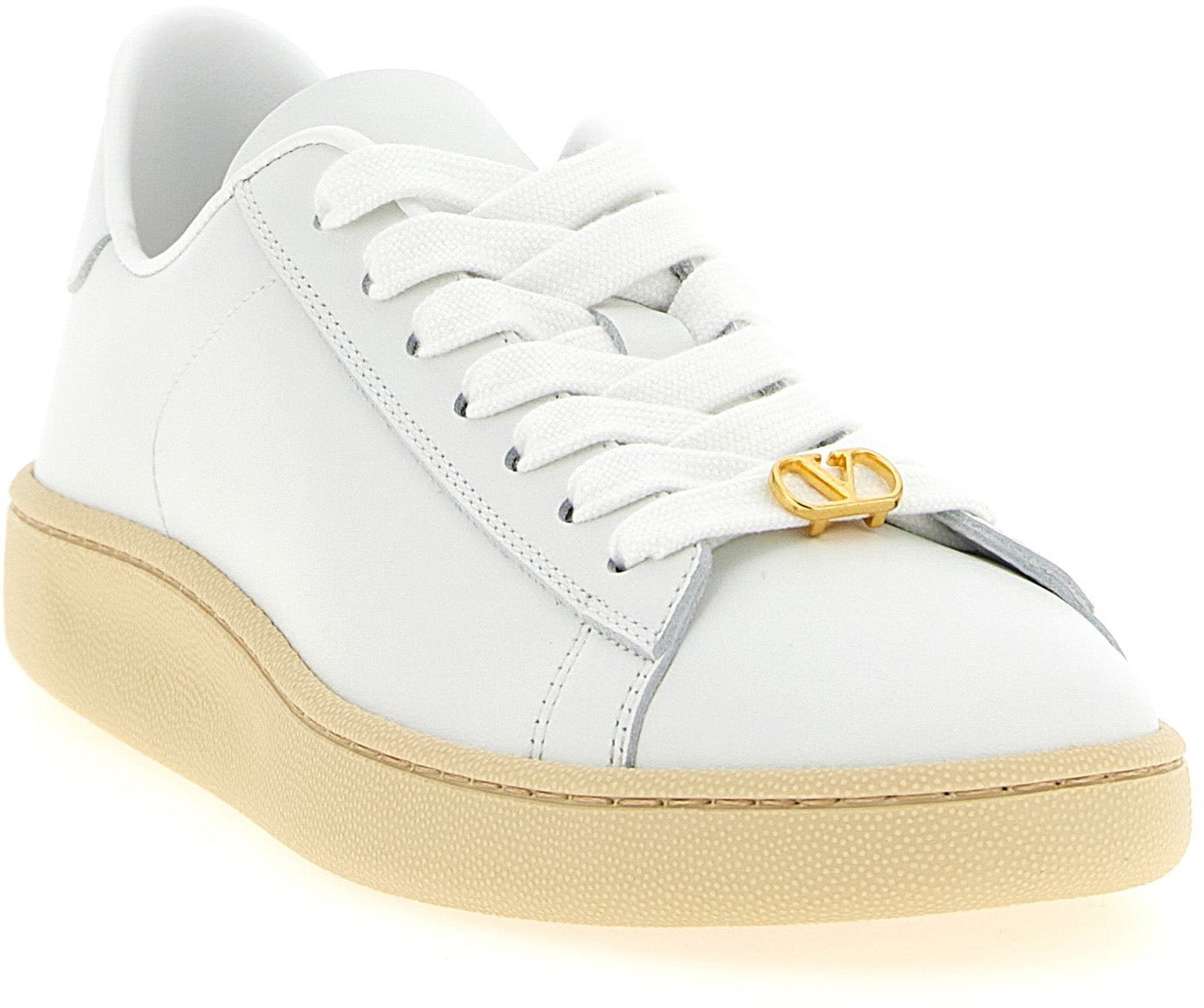 Valentino Garavani White Calfskin Sneakers