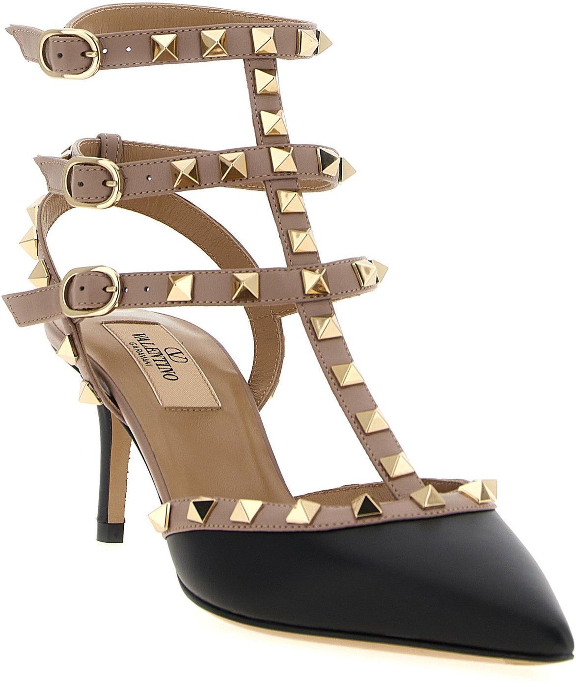 Valentino Garavani Multicolor Lamb Leather Mid Heel Pumps