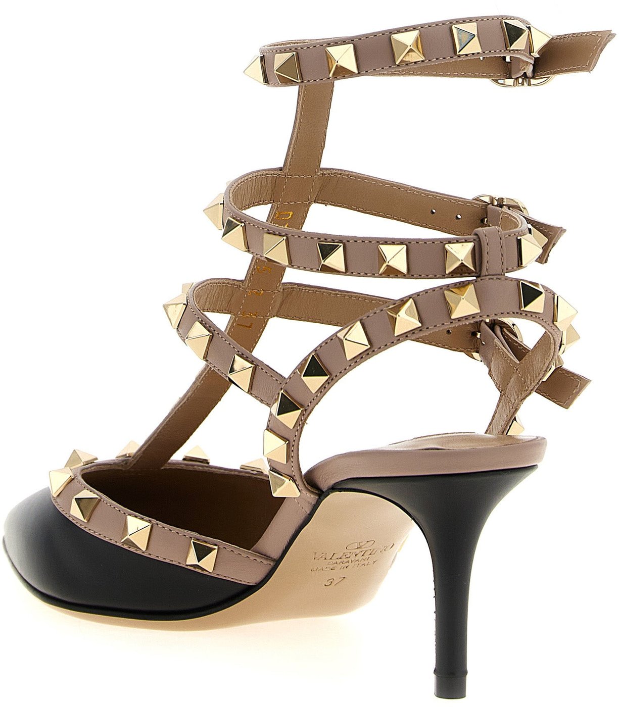 Valentino Garavani Multicolor Lamb Leather Mid Heel Pumps