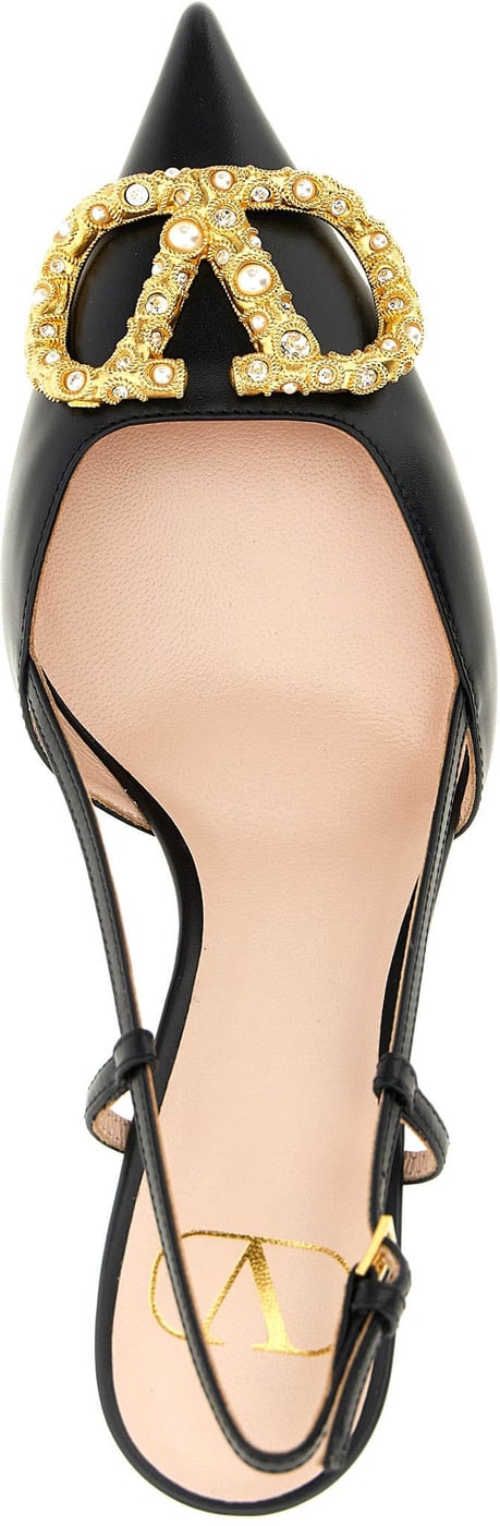 Valentino Garavani Black Calfskin High Heel Pumps
