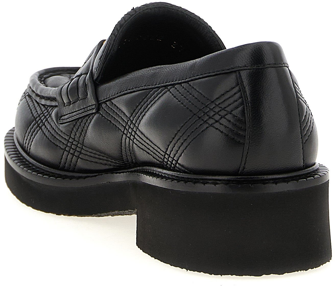 Valentino Garavani Black Lamb Leather Slip-On Loafers