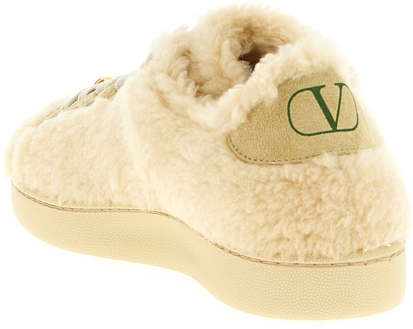 Valentino Garavani Beige Wool Sneakers