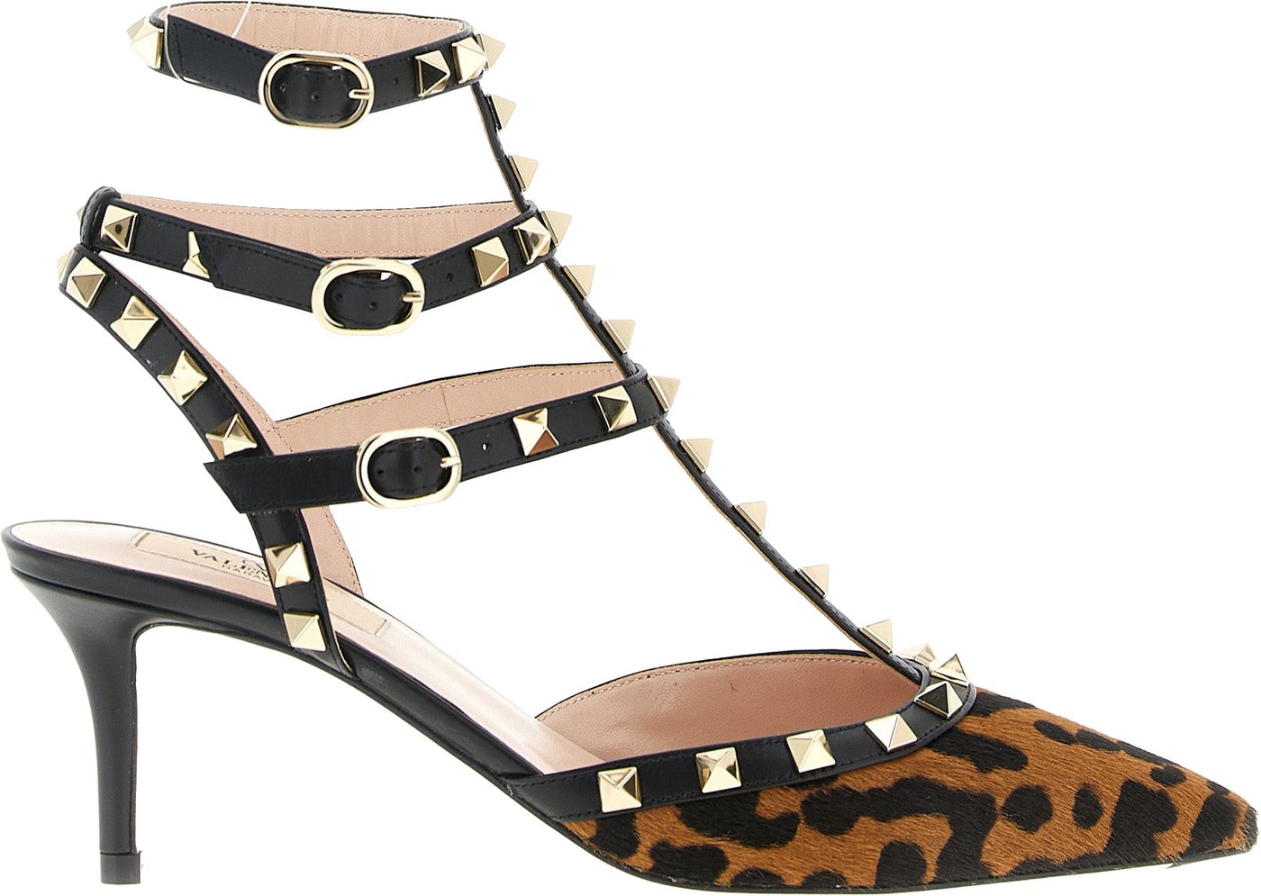 Valentino Garavani Multicolor Calfskin Mid Heel Pumps