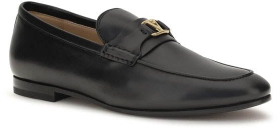 Black VLogo Signature Nappa Loafers