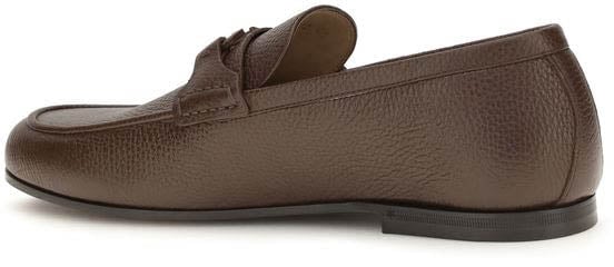 Valentino Garavani Brown Deer Slip-On Loafers
