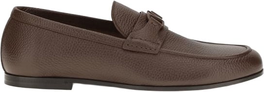 Valentino Garavani Brown Deer Slip-On Loafers