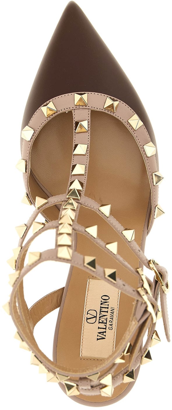 Valentino Garavani Multicolor Lamb Leather Mid Heel Pumps