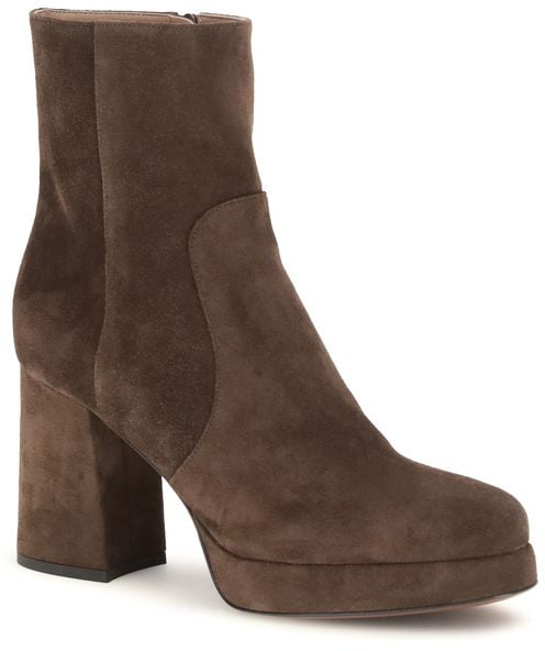 Valentino Garavani Brown Calf Leather Bos Taurus Ankle Boots