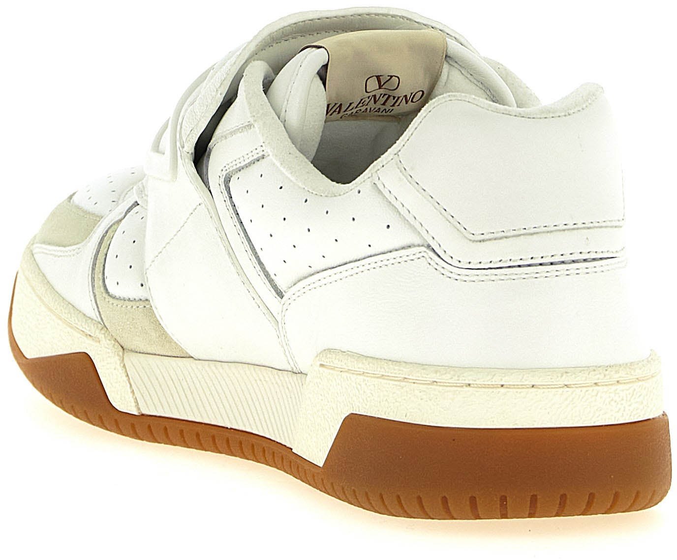 Valentino Garavani White Leather Athletic Sneakers