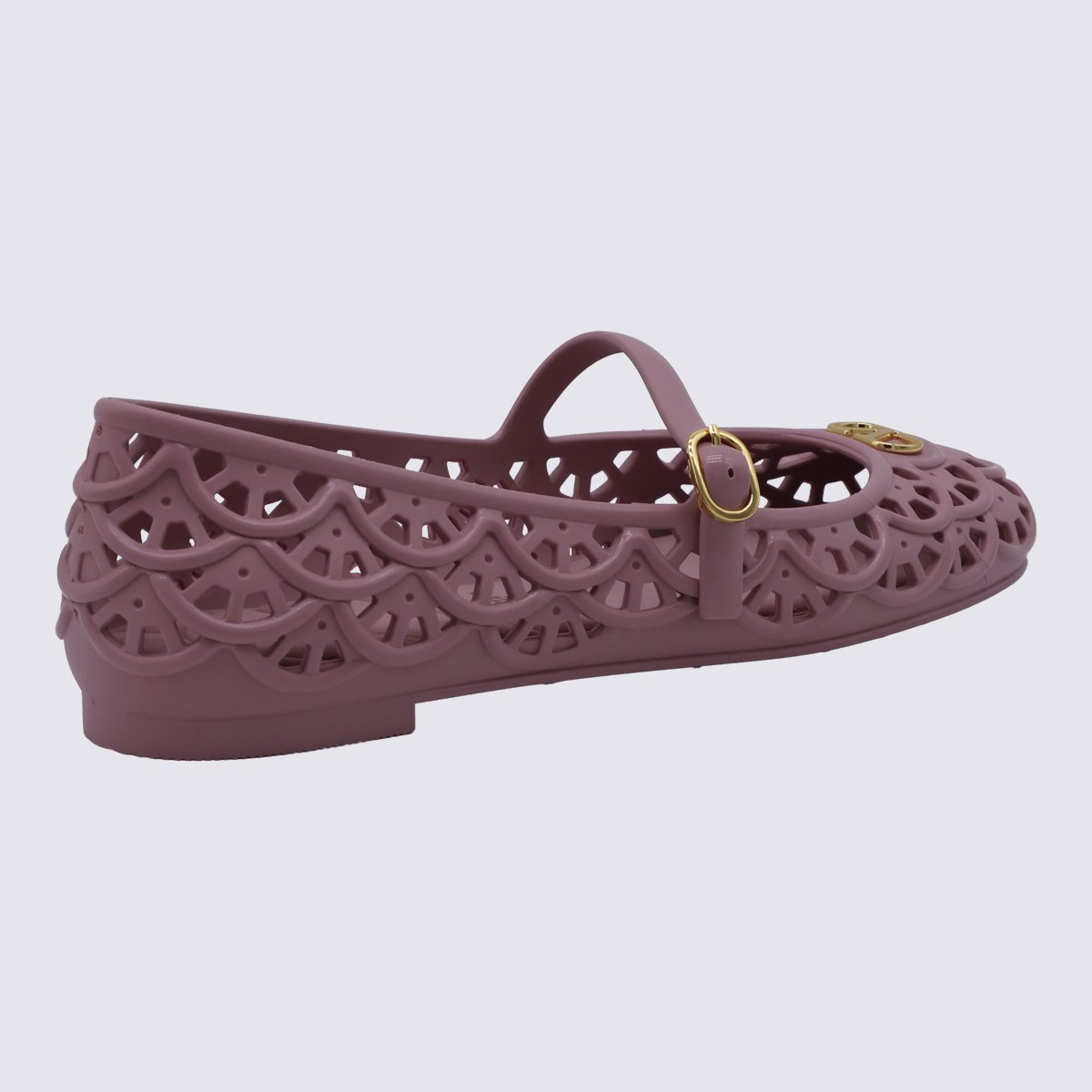 Delicate Cut-Out Flat Shoes with Mary Jane Strap