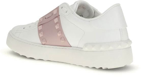 Valentino Garavani White Calf Leather Bos Taurus Low Top Sneakers