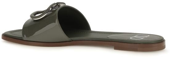 Valentino Garavani Bicolor Calf Leather Bos Taurus Flat Sandals