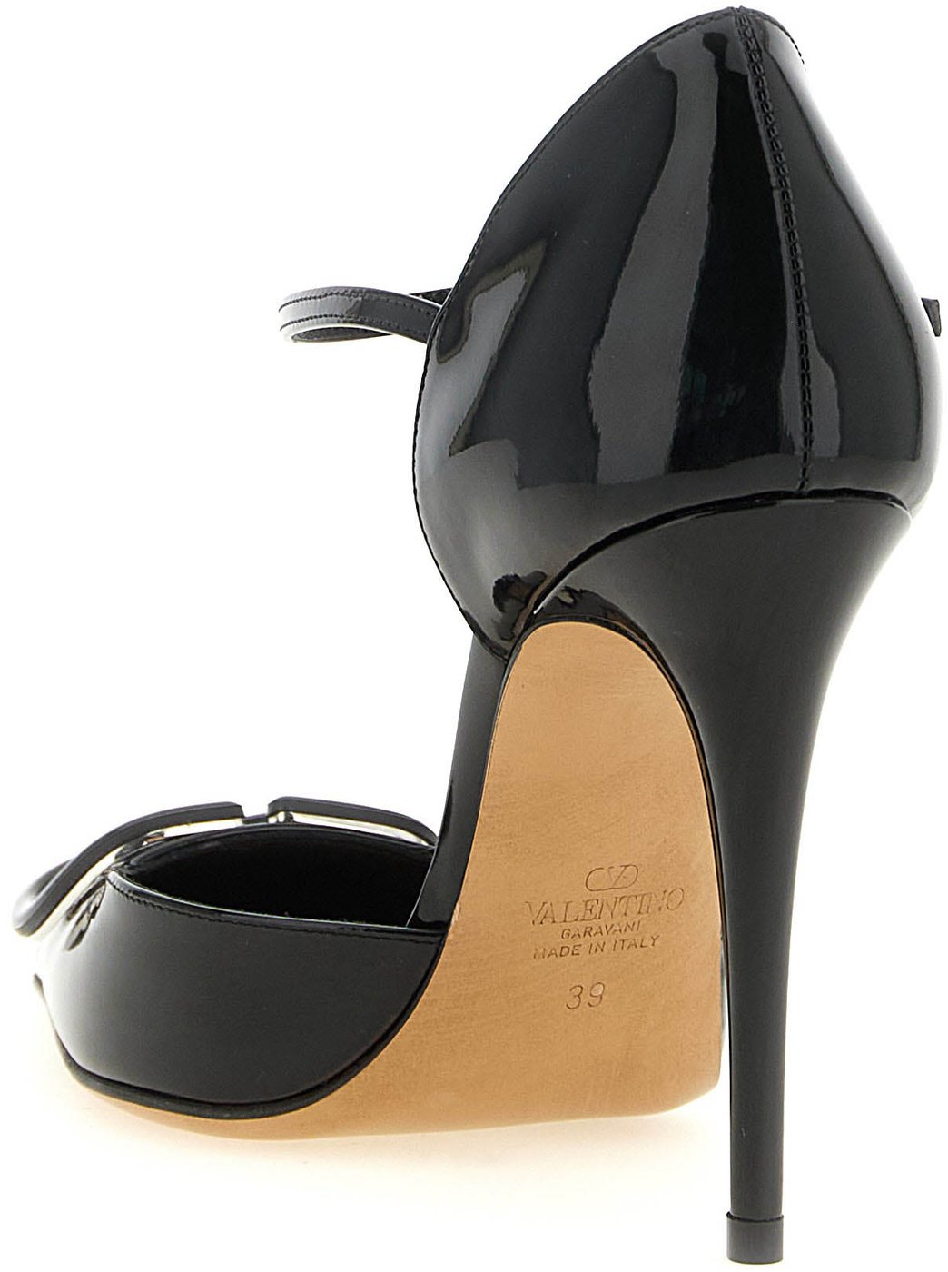 Valentino Garavani Black Calfskin High Heel Pumps