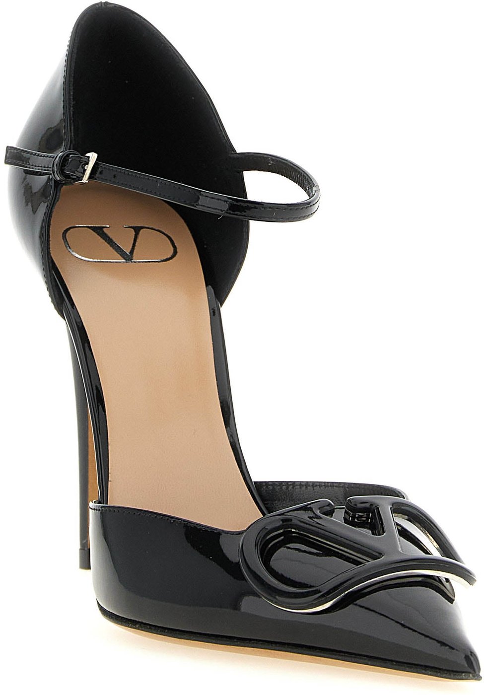 Valentino Garavani Black Calfskin High Heel Pumps