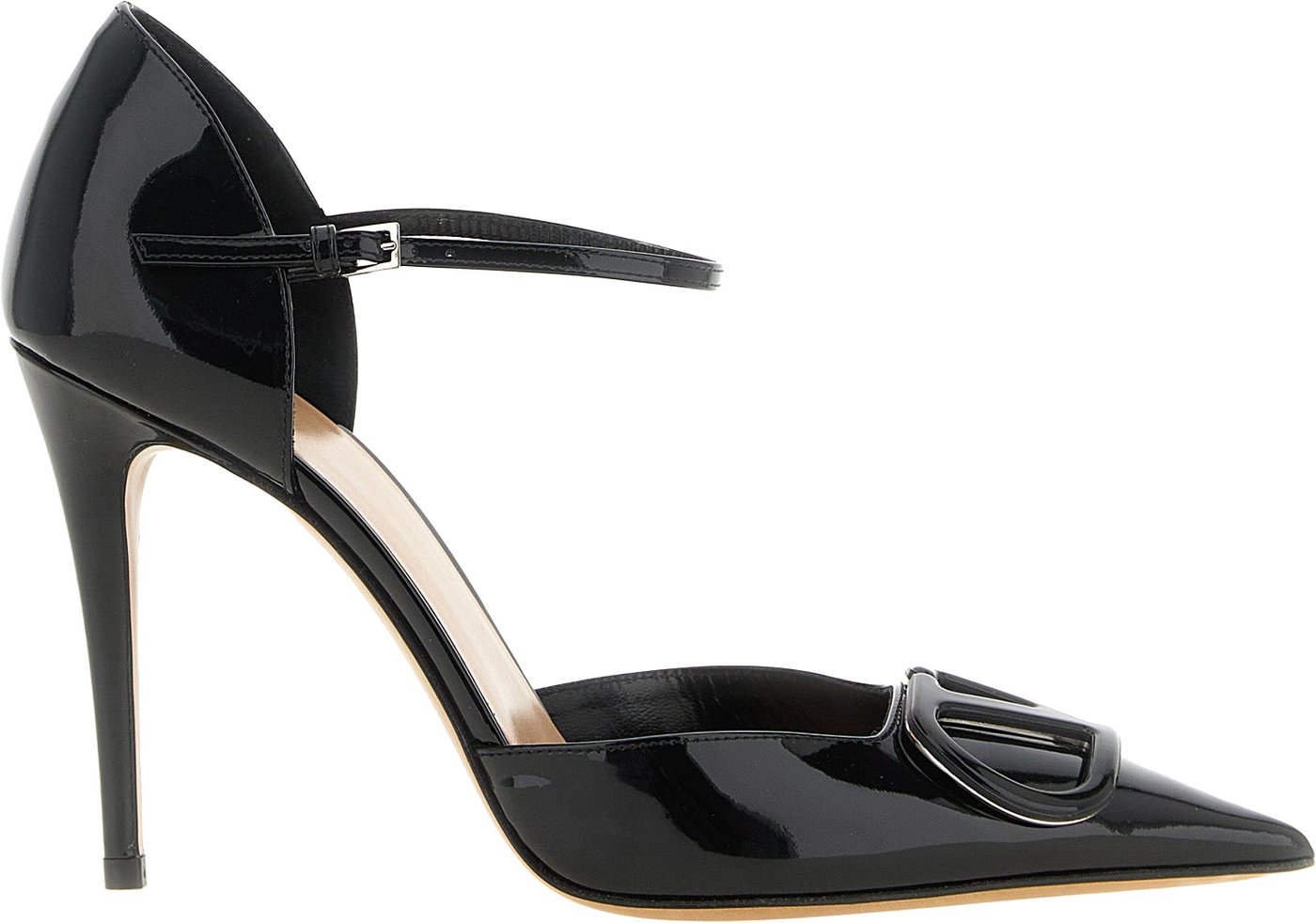Valentino Garavani Black Calfskin High Heel Pumps