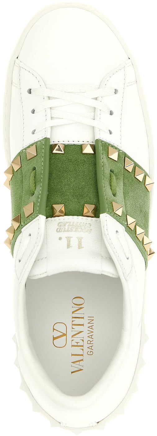 Valentino Garavani Bicolor Calfskin Low Top Sneakers